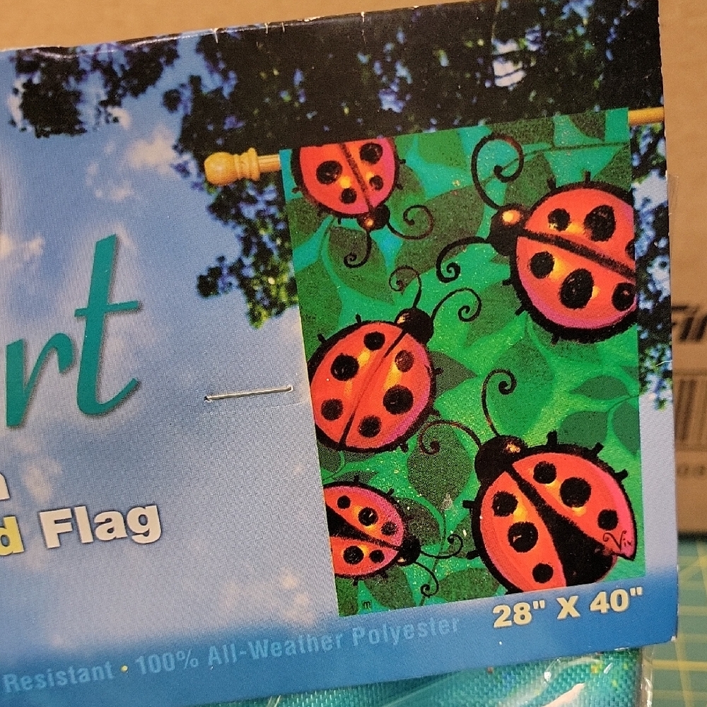 Ladybug Garden Flag 28x40